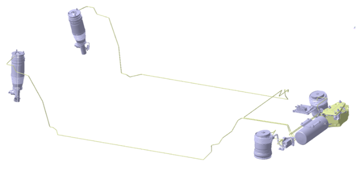 高度可调电控悬架系统